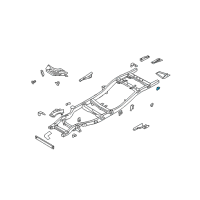 OEM 2000 Nissan Xterra Bracket Assy-Cab Mounting, RH Diagram - 95150-7Z030