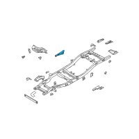 OEM 2000 Nissan Xterra Bracket Assy-Front Spring, Rear Diagram - 50381-7Z030