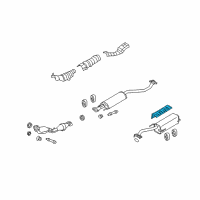 OEM 2007 Nissan Versa INSULATOR-Heat, Trunk Floor Diagram - 74772-EL000