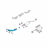 OEM Nissan Exhaust Tube Front W/ Catalyst Diagram - 20010-ZR71A