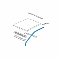 OEM Chevrolet Silverado 3500 Classic Drip Weatherstrip Diagram - 15054569