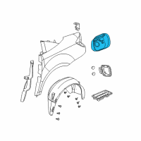 OEM Saturn Housing Asm, Fuel Tank Filler Pipe Diagram - 22662153