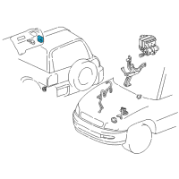 OEM 1996 Toyota RAV4 Computer Assy, Skid Control Diagram - 89541-42010