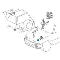 OEM Lexus ES300 Relay, Skid Control Diagram - 88263-12080