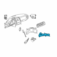 OEM 2009 Dodge Viper Gauge Pac Diagram - 5029636AA