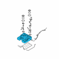 OEM 2010 Hyundai Santa Fe Tank Assembly-Fuel Diagram - 31150-1U000