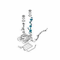 OEM Hyundai Santa Fe Complete-Fuel Pump Diagram - 31110-1U500