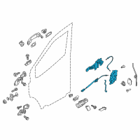 OEM Ford Transit-150 Lock Assembly Diagram - CK4Z-61219A64-K