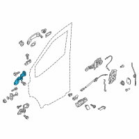 OEM 2017 Ford Transit-150 Upper Hinge Diagram - CK4Z-6122800-D