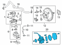 OEM 2021 Lexus ES350 Pump Assembly, Vacuum Diagram - 29300-31011