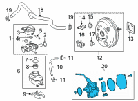 OEM 2019 Lexus RX350L Pump Assembly, Vacuum Diagram - 29300-31011