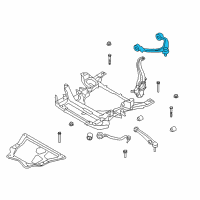 OEM BMW X5 Top Rubber Mount Wishbone, Right Diagram - 31-12-6-863-786