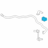 OEM Acura RL Bush, Front Stabilizer Holder Diagram - 51306-SJA-A03