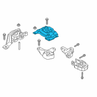 OEM Ford Transit Connect Transmission Mount Diagram - KV6Z-6068-B