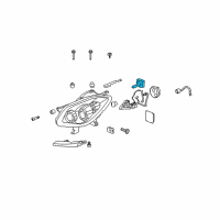 OEM 2012 Buick Enclave Lower Beam Bulb Diagram - 19369521