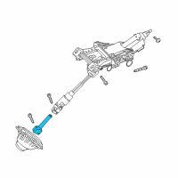 OEM Ford Escape Lower Shaft Diagram - 6G9Z-3A525-A