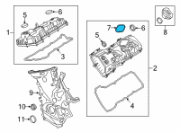 OEM 2021 Ford Explorer Mount Plate Gasket Diagram - BL3Z-9417-A
