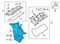 OEM 2018 Ford F-150 Front Cover Diagram - JL3Z-6019-E