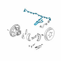 OEM 2001 Chevrolet Tracker Sensor, Rear Wheel Speed Diagram - 30023819