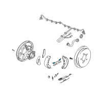 OEM 2004 Chevrolet Tracker Spring, Rear Brake Shoe Return Diagram - 91174799