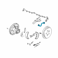 OEM 2002 Chevrolet Tracker Hose, Rear Brake Flexible(D.O.T.) (On Esn) Diagram - 30021013