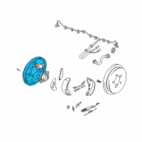 OEM 2002 Chevrolet Tracker Plate Asm, Backing, LH (On Esn) Diagram - 91177515