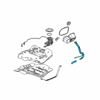 OEM 2005 Chevrolet Malibu Pipe Asm-Fuel Tank Filler (W/ Filler Hose) Diagram - 25829295