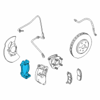 OEM 2009 Cadillac CTS Caliper Support Diagram - 19420545