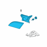 OEM 2002 Chevrolet Cavalier Composite Assembly Diagram - 22666740