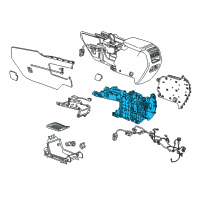 OEM 2021 Cadillac XT5 Console Base Diagram - 84716210