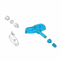 OEM 2022 Toyota Corolla Tire Pressure Sensor Diagram - 42607-12040