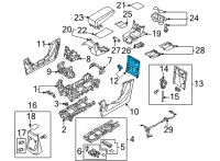 OEM Hyundai Ioniq 5 COVER ASSY-FR CONSOLE UPR Diagram - 846F1-GI000-YGU