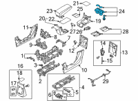 OEM Hyundai Ioniq 5 CUP HOLDER ASSY Diagram - 84670-GI000-NNB