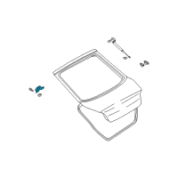 OEM Hyundai Tiburon Hinge Assembly-Tail Gate Diagram - 79770-2C001