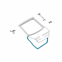 OEM 2005 Hyundai Tiburon Weatherstrip-Tail Gate Opening Diagram - 87321-2C000