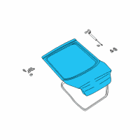 OEM 2008 Hyundai Tiburon Panel Assembly-Tail Gate Diagram - 73700-2C142