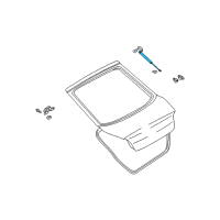 OEM Hyundai Tiburon Lifter Assembly-Tail Gate Diagram - 81771-2C013