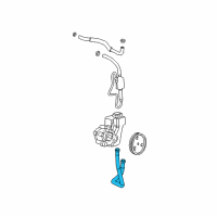 OEM 2001 Jeep Grand Cherokee Line-Power Steering Reservoir Diagram - 52088916AB