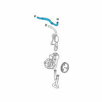 OEM 2004 Jeep Grand Cherokee Line-Power Steering Return Diagram - 52088922AE