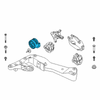 OEM 2018 BMW 530i Gearbox Mount Diagram - 22-32-6-860-538