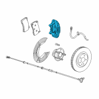 OEM 2017 Chevrolet SS Caliper Diagram - 92276503