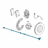 OEM 2014 Chevrolet Caprice Front Speed Sensor Diagram - 92286749