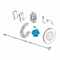 OEM 2014 Chevrolet Caprice Front Wheel Hub Diagram - 92277024