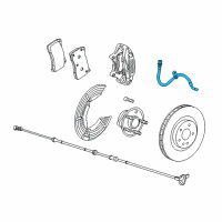 OEM 2017 Chevrolet SS Brake Hose Diagram - 92272832