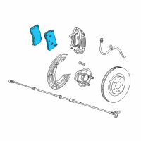 OEM 2015 Chevrolet SS Pad Kit-Front Disc Brake Diagram - 92277173