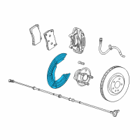 OEM 2014 Chevrolet Caprice Splash Shield Diagram - 92263550