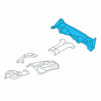 OEM BMW X5 Heat Insulator Rear Silencer Diagram - 51-48-7-290-653
