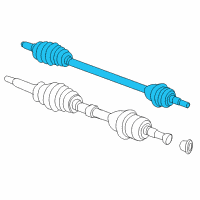 OEM 2015 Dodge Journey Front Drive Shaft Diagram - 5273558AG