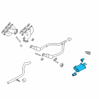 OEM 2010 Ford Mustang Muffler Diagram - AR3Z-5230-T