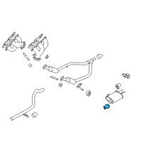 OEM 2010 Ford Mustang Muffler Clamp Diagram - 4R3Z-5A231-A